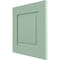 Ekena Millwork 12"W x 12"H True Fit PVC Raised Panel Shutters Sample, Seaglass SAMPLE-TFPRPSG - alternate 4